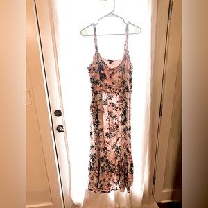 Pink Palm Torrid Sundress - Maxi Length